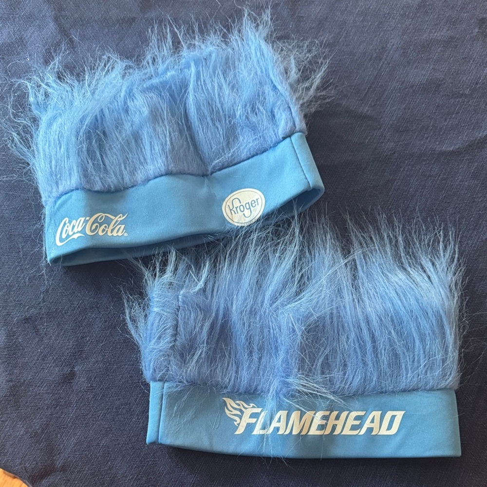 Pair of NFL Blue Flamehead Headbands